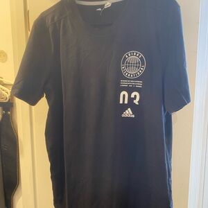 Adidas Charcoal Tee with Logo